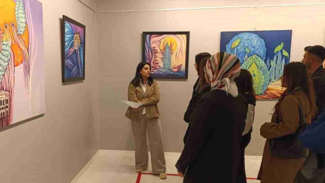 Güzel Sanatlar Fakültesi Öğrencilerinden SANKO Sanat Galerisine ziyaret