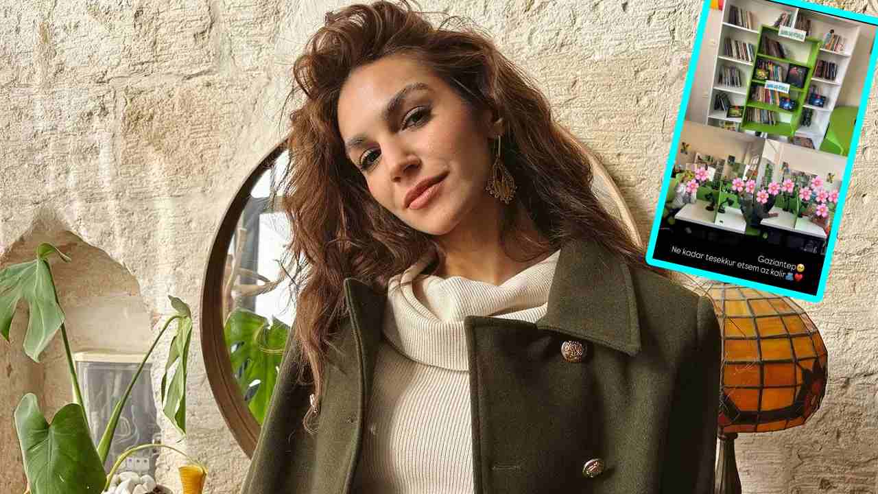 Uzak Şehir’in Nare’si  Sahra Şaş, Gaziantep’te Adına Açılan Kütüphaneyle Duygulandı