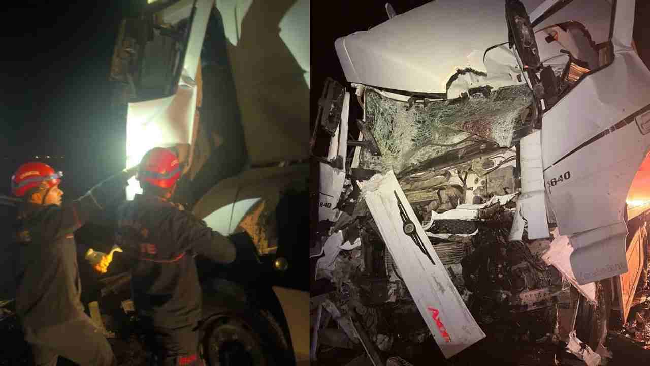 Gaziantep otoyolunda tır, otobüse arkadan çarptı: 14 yaralı