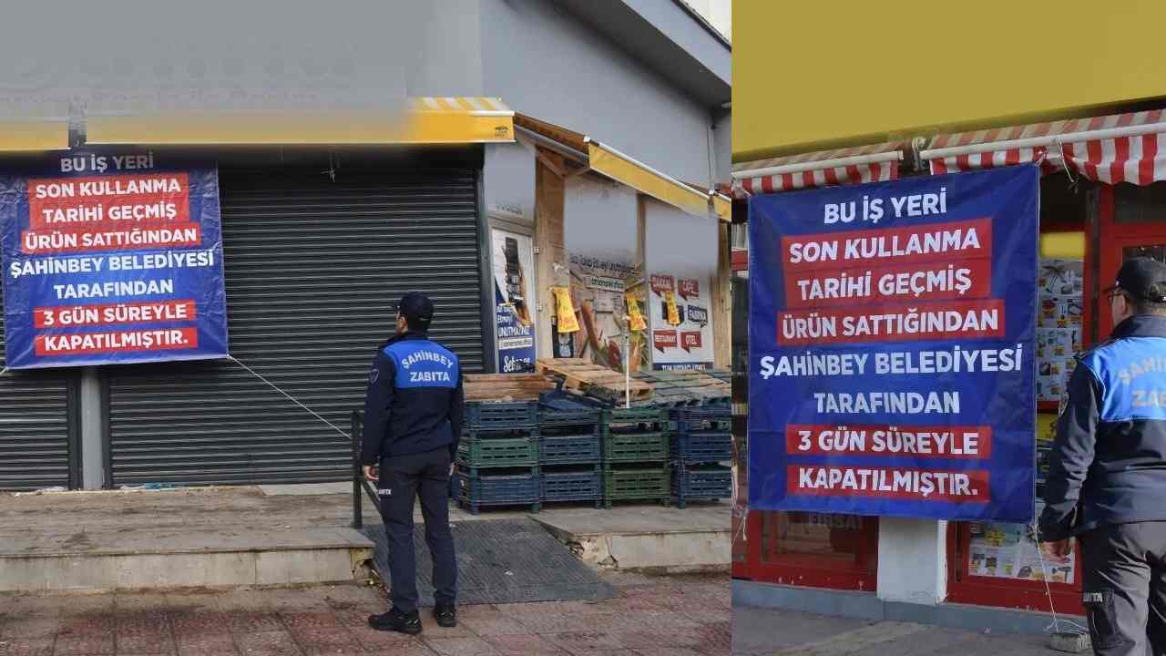 Gaziantep’te Şok Denetim! Şahinbey’de İki Zincir Market Mühürlendi
