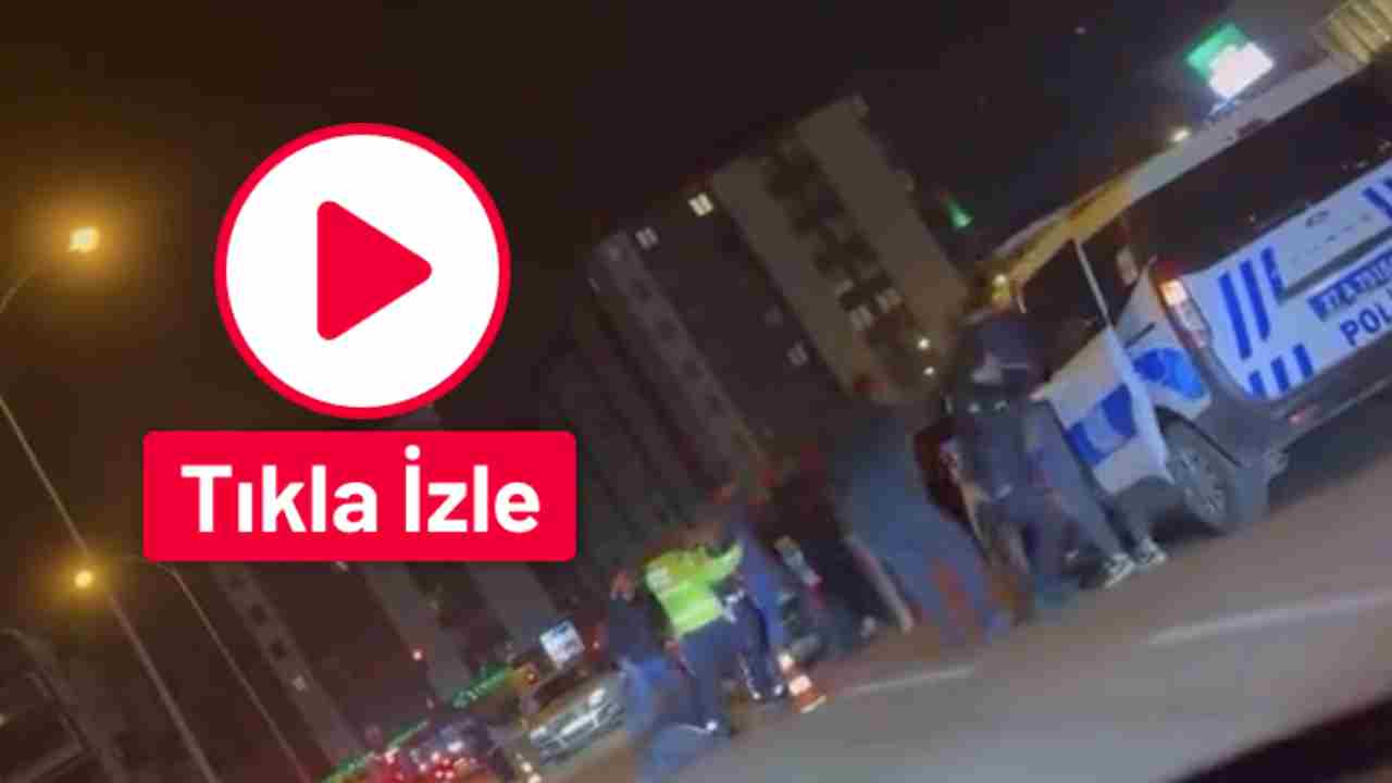 Gaziantep’te Trafik Denetimi Gergin Anlar! Ceza Yemek İstemeyen Şahıslar Polise Direndi
