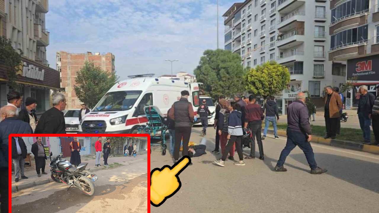 Yer Gaziantep İslahiye: Yayaya yol veren minibüse çarpan motosikletli yaralandı