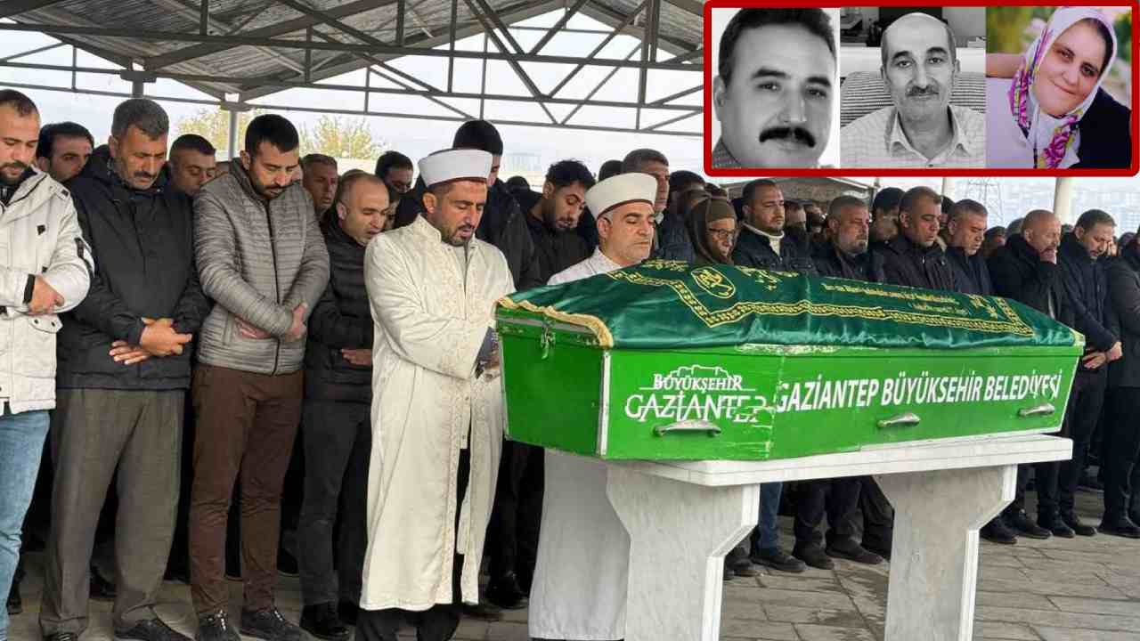 Gaziantep'te Yürekleri Yakan Veda! Otobüs kazasında hayatını kaybeden 3 kişi defnedildi