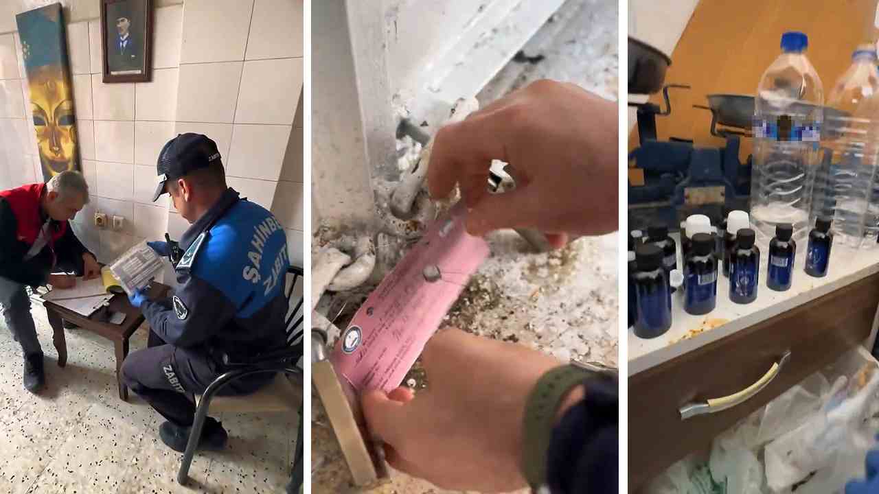 Gaziantep’te Kasapta Skandal! Kaçak Alkol İmalathanesi Çıktı