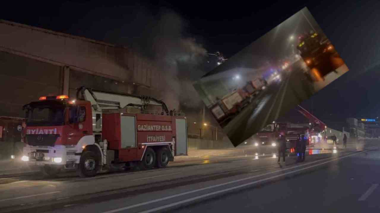 Gaziantep OSB’de Ambalaj Fabrikasında Dev Yangın!