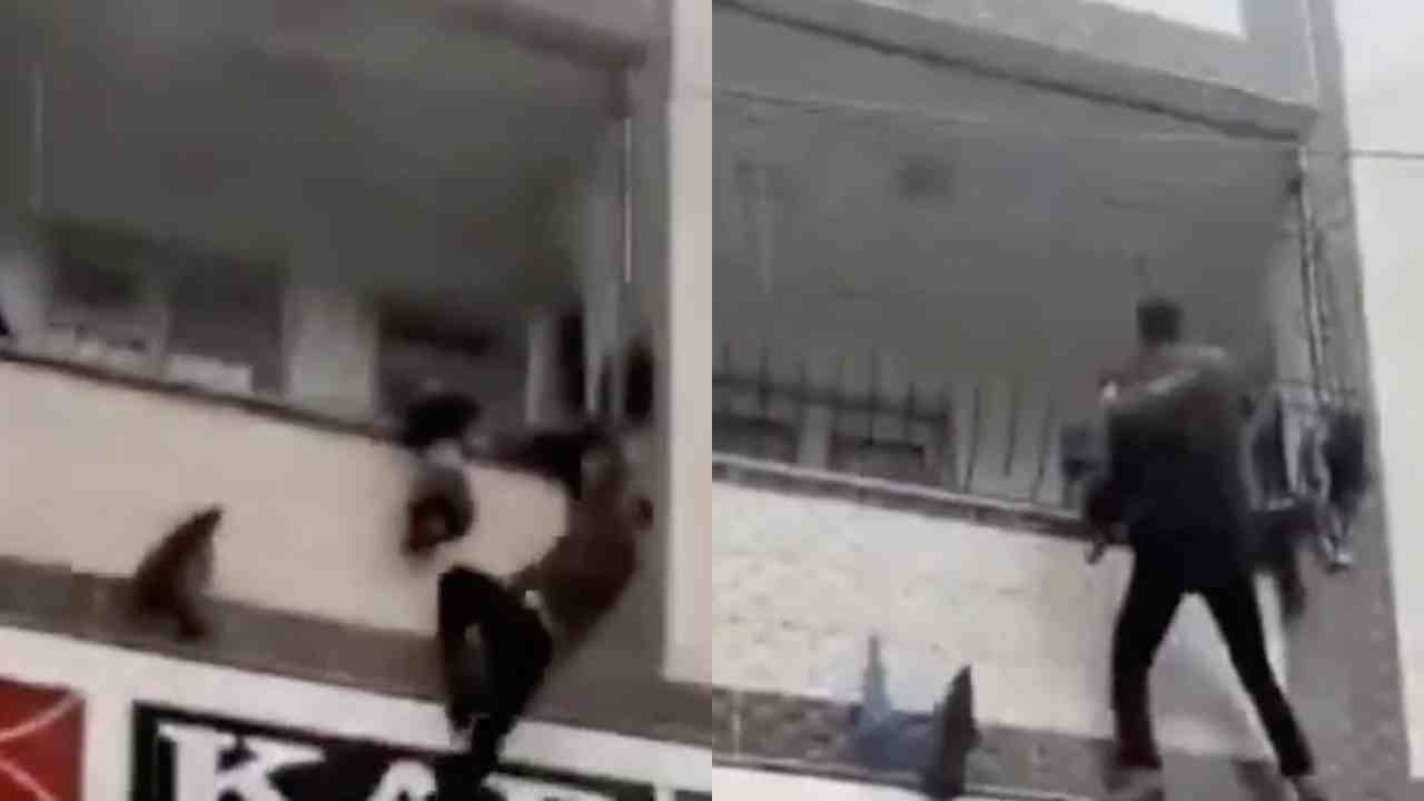 Gaziantep’te Bu Olay Konuşuluyor! Balkonda Asılı Kalan Çocuğu Son Anda Kurtardı