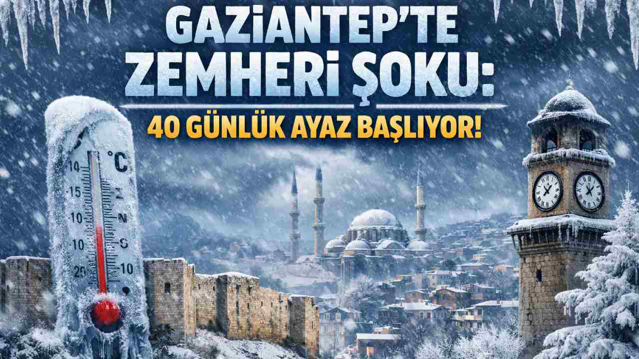 Gaziantep’te Zemheri Şoku: 40 Günlük Ayaz Başlıyor