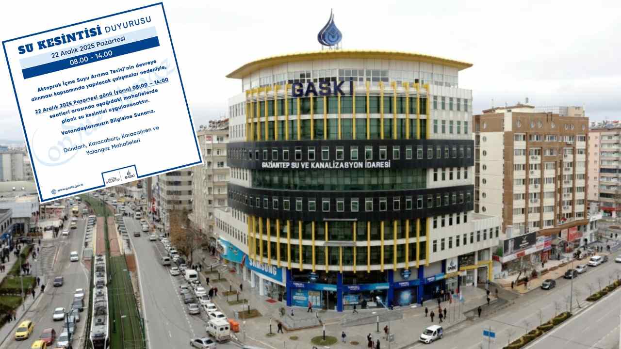 Gaziantep’te Yarın 4 Mahallede Su Kesintisi: Yeni Tesis Devreye Giriyor