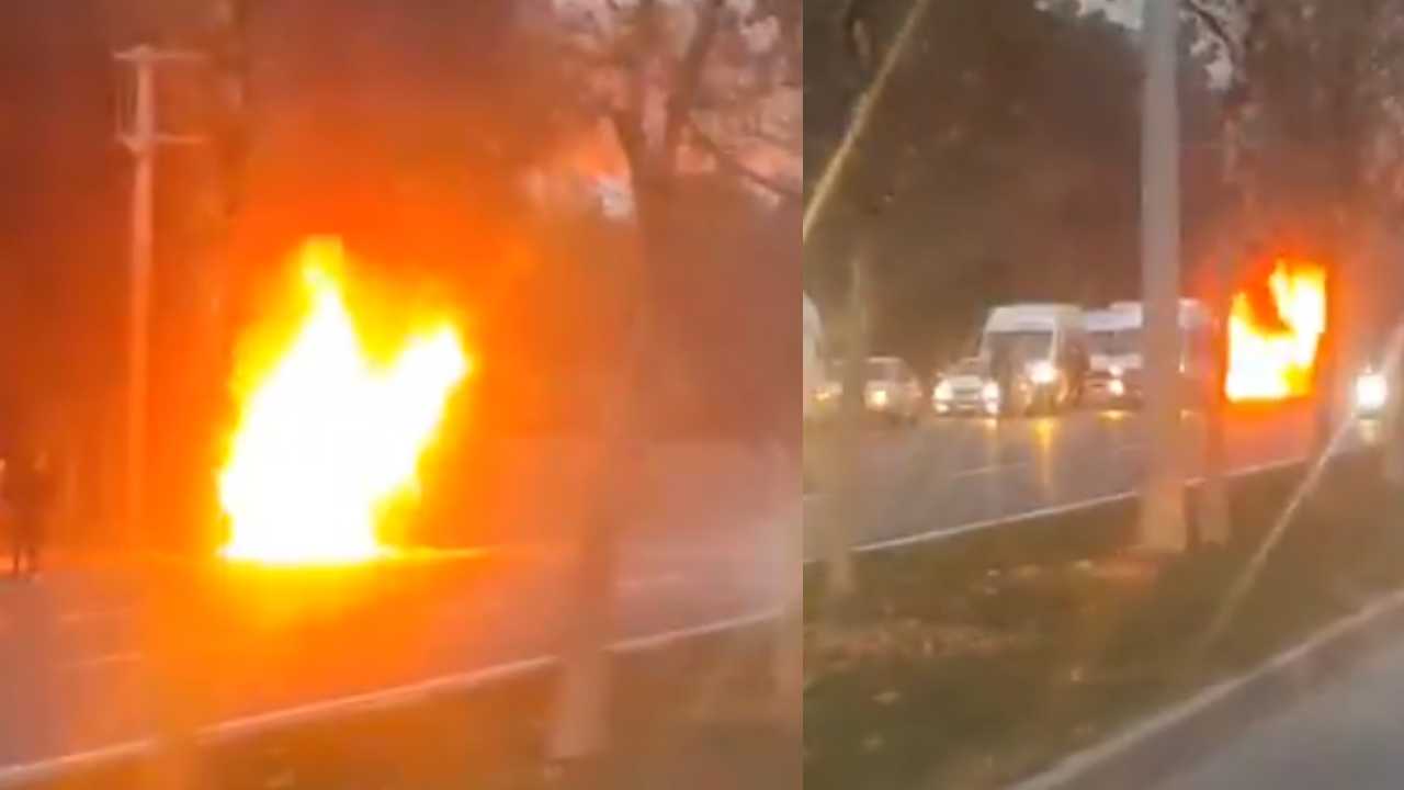 Gaziantep'te Faciadan Dönüldü! İşçi servisi cayır cayır yandı! Video Haber