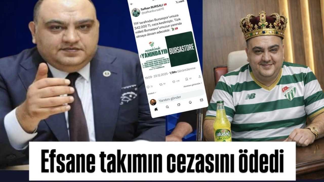 Gaziantepli Vekilden Türkiye’yi Sallayan Bursaspor Jesti! 342 Bin TL’lik Cezayı Ödedi