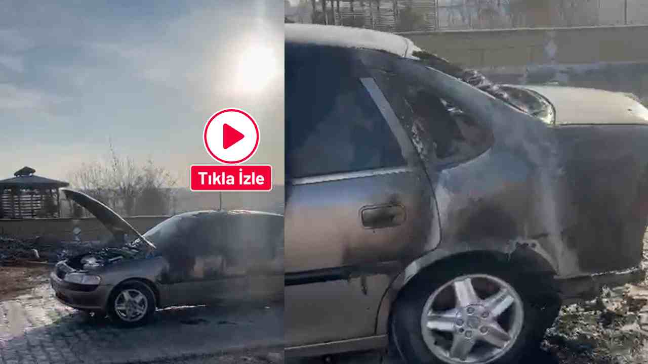 Gaziantep’te park halindeki araç kundaklandı