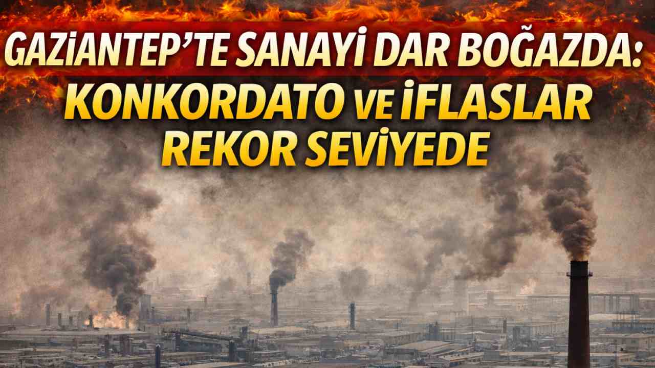Gaziantep’te Sanayi Dar Boğazda: Konkordato ve İflaslar Rekor Seviyede