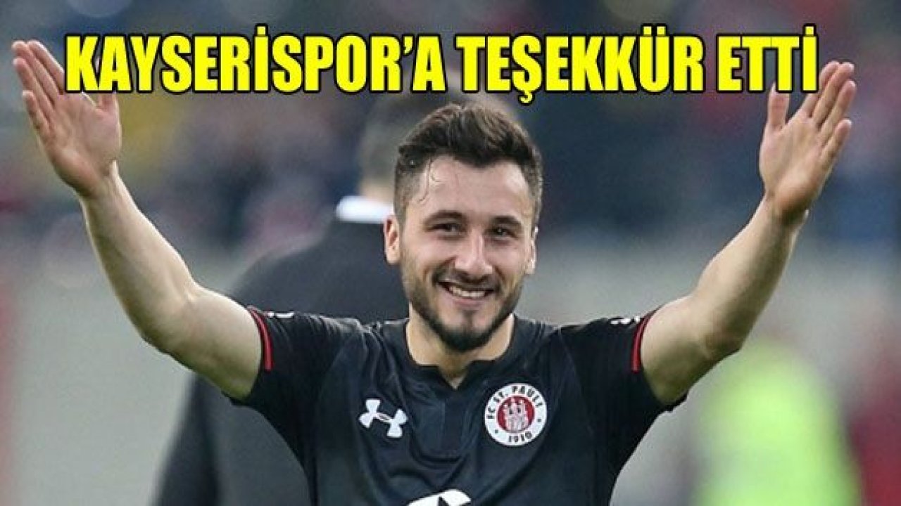 Enver Cenk Kayserispor’a teşekkür etti