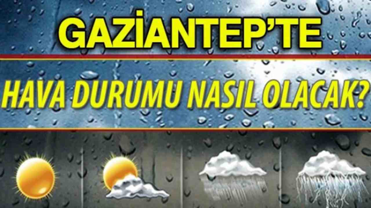 Gaziantep Yağmura Teslim! 13 Ocak Salı Gaziantep hava durumu
