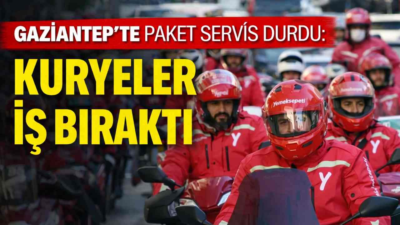 Gaziantep’te Paket Servis Durdu: Kuryeler İş Bıraktı