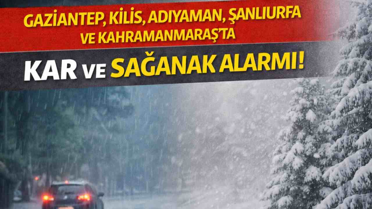 Gaziantep'te Kışın En Sert Günleri Başlıyor: Sağanak Ve Kar Kapıda!