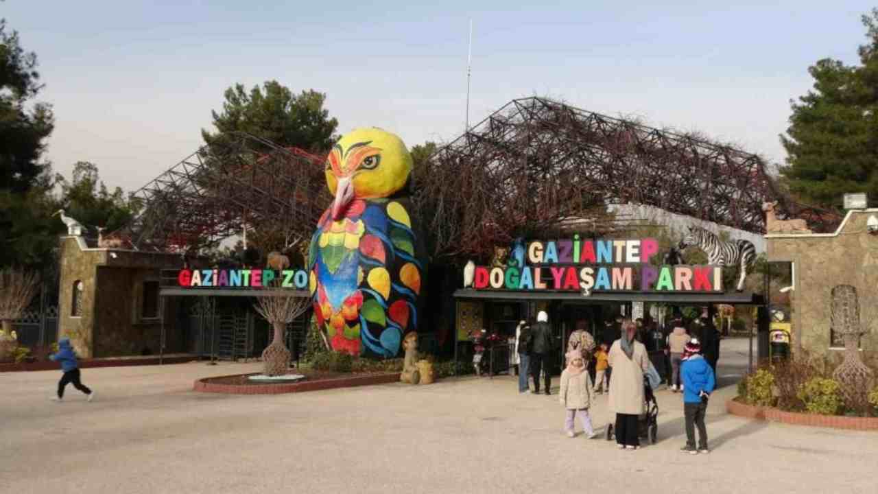 Gaziantep Doğal Yaşam Parkı’nda yarıyıl tatili yoğunluğu
