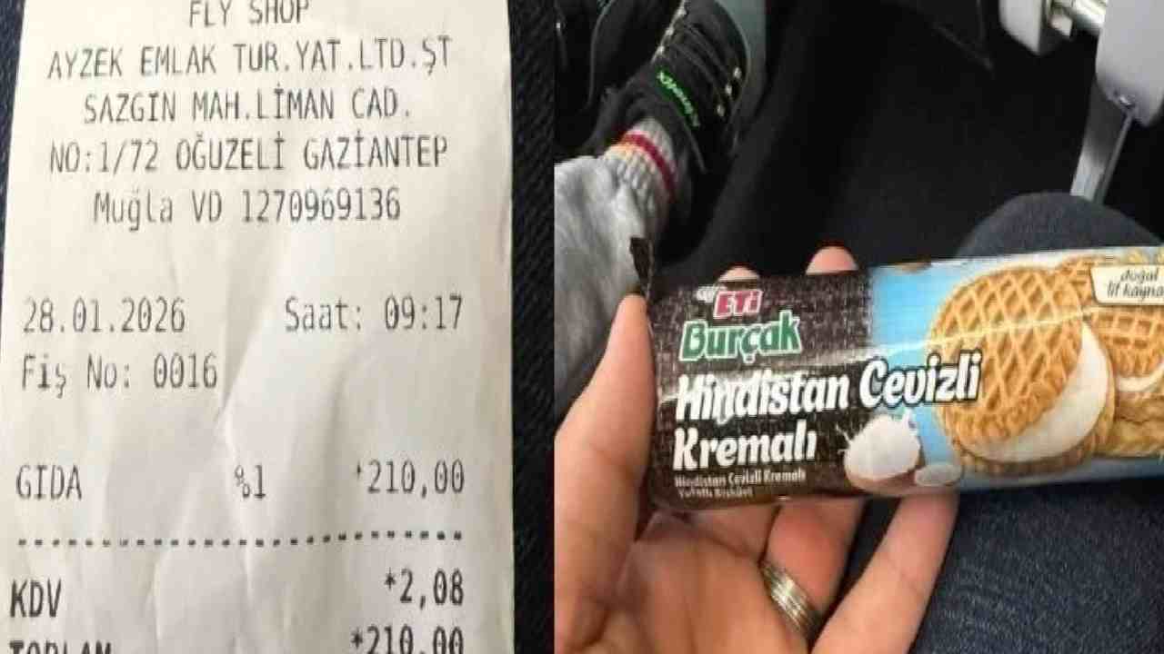 Gaziantep Havalimanı'nda Soygun: 25 TL Olan Bisküvi 210 TL