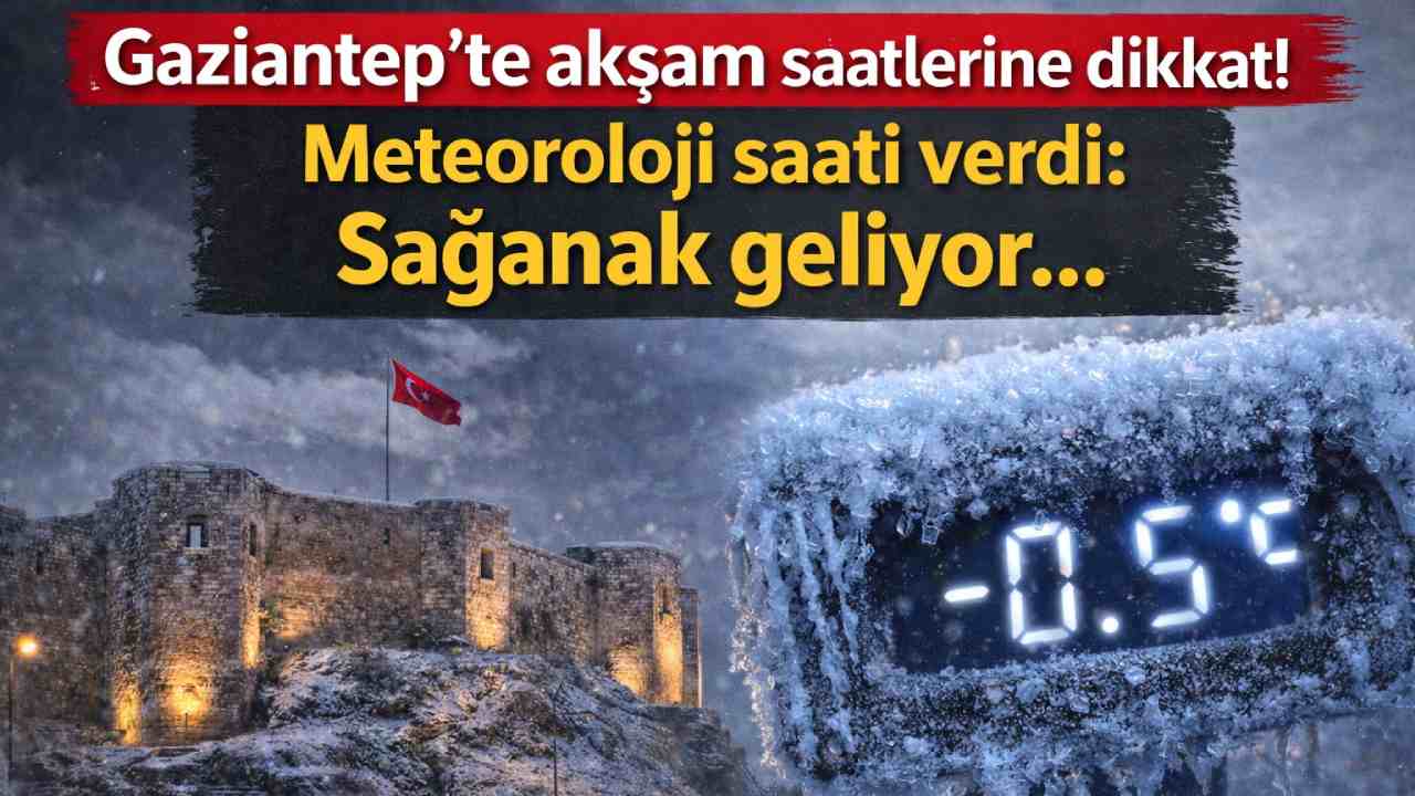 Gaziantep'te akşam saatlerine dikkat! Meteoroloji saati verdi: Sağanak geliyor...