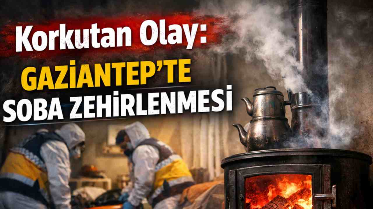 Gaziantep’te Soba Faciası: Aynı Aileden 5 Kişi Ölümden Döndü!
