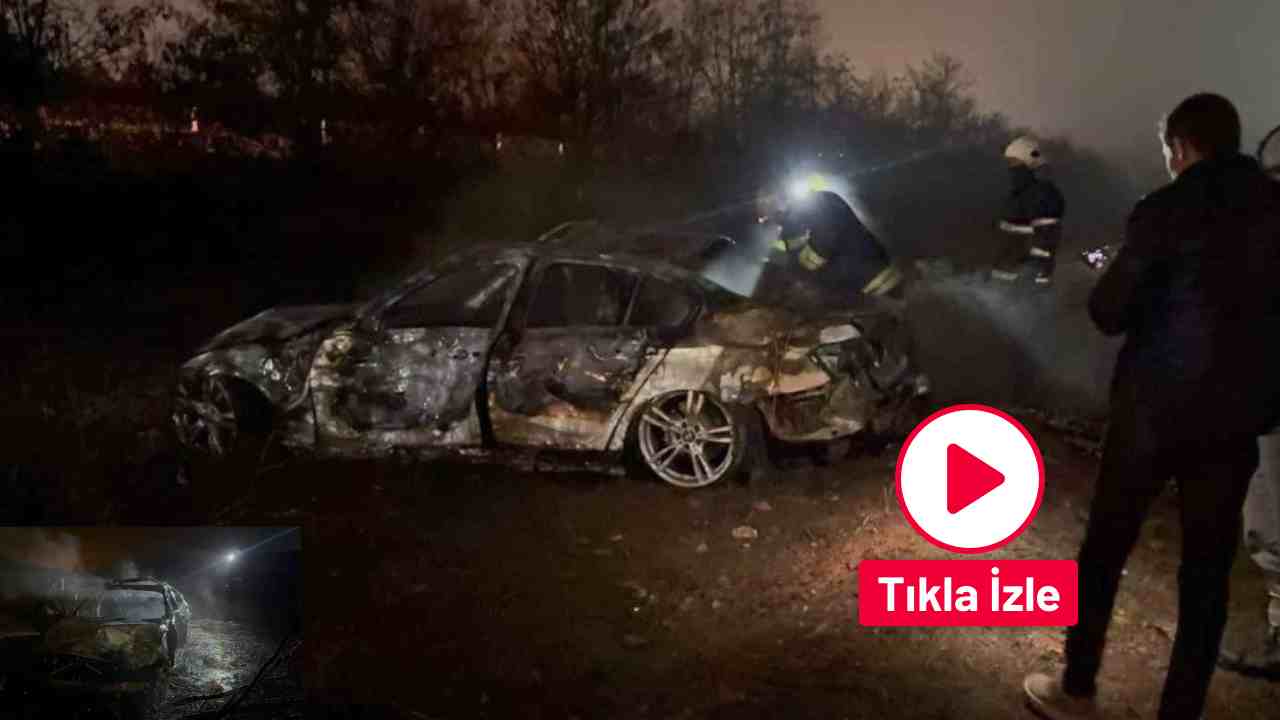 Gaziantep’te Canlarını son anda kurtardılar Otomobil Yandı, 3 Kişi Son Anda Kurtuldu!