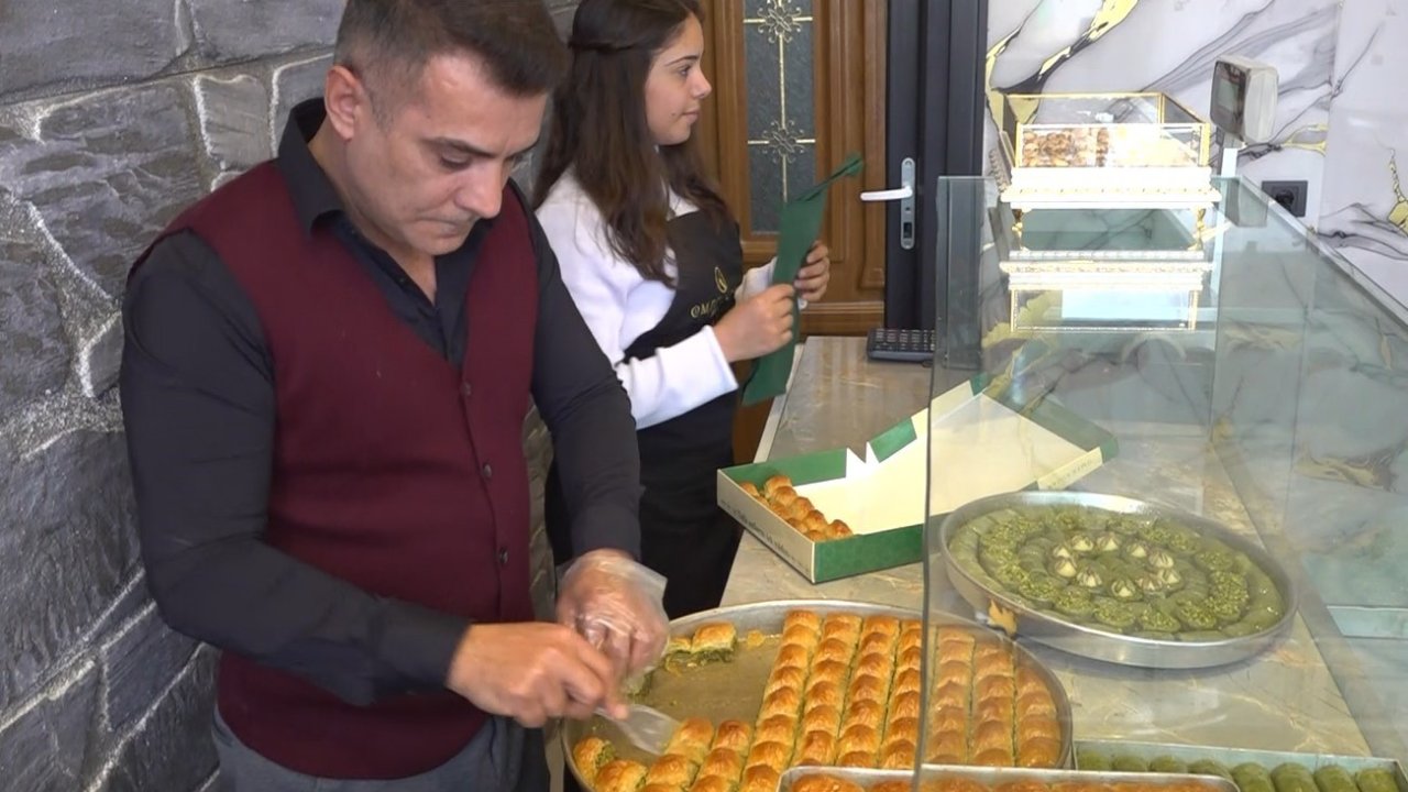 Gaziantep'te yaklaşan Ramazan ayı öncesi baklava talepleri arttı