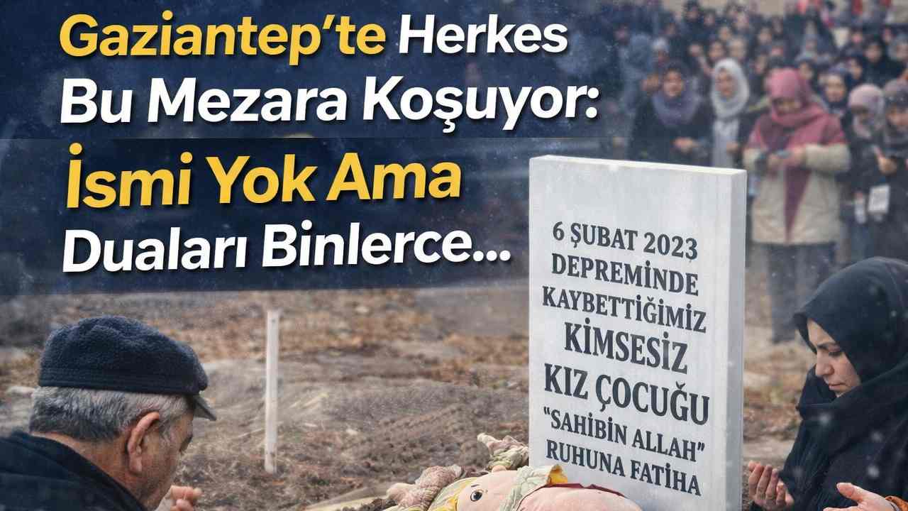 Gaziantep'te Herkes Bu Mezara Koşuyor: İsmi Yok Ama Duaları Binlerce...