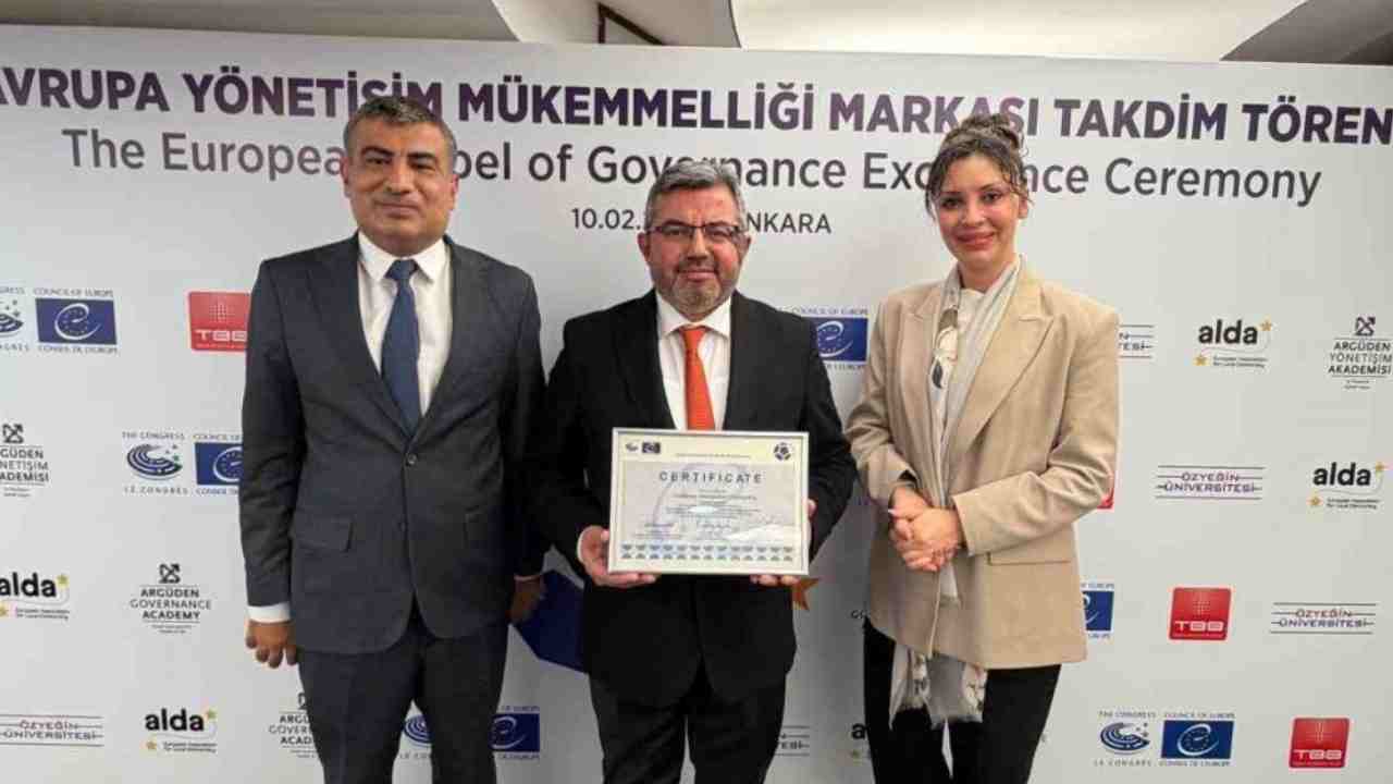 Gaziantep Büyükşehir’e Avrupa’dan yönetişim ödülü