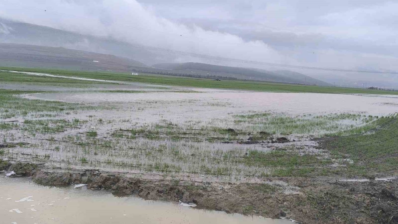 Gaziantep'te Sağanak Vurdu: Tarlalar Göle Döndü