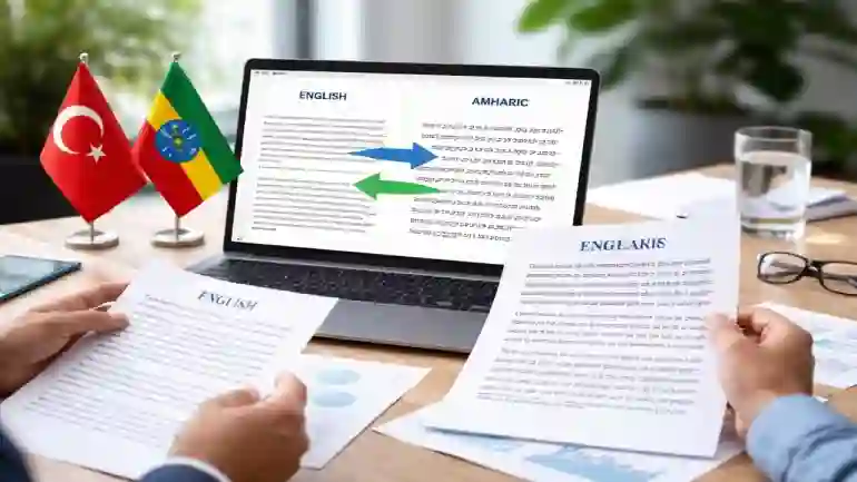 Dijital Dünyada Sınırları Kaldırmak: İngilizce'den Amharca'ya Belge Çevirisinin Önemi
