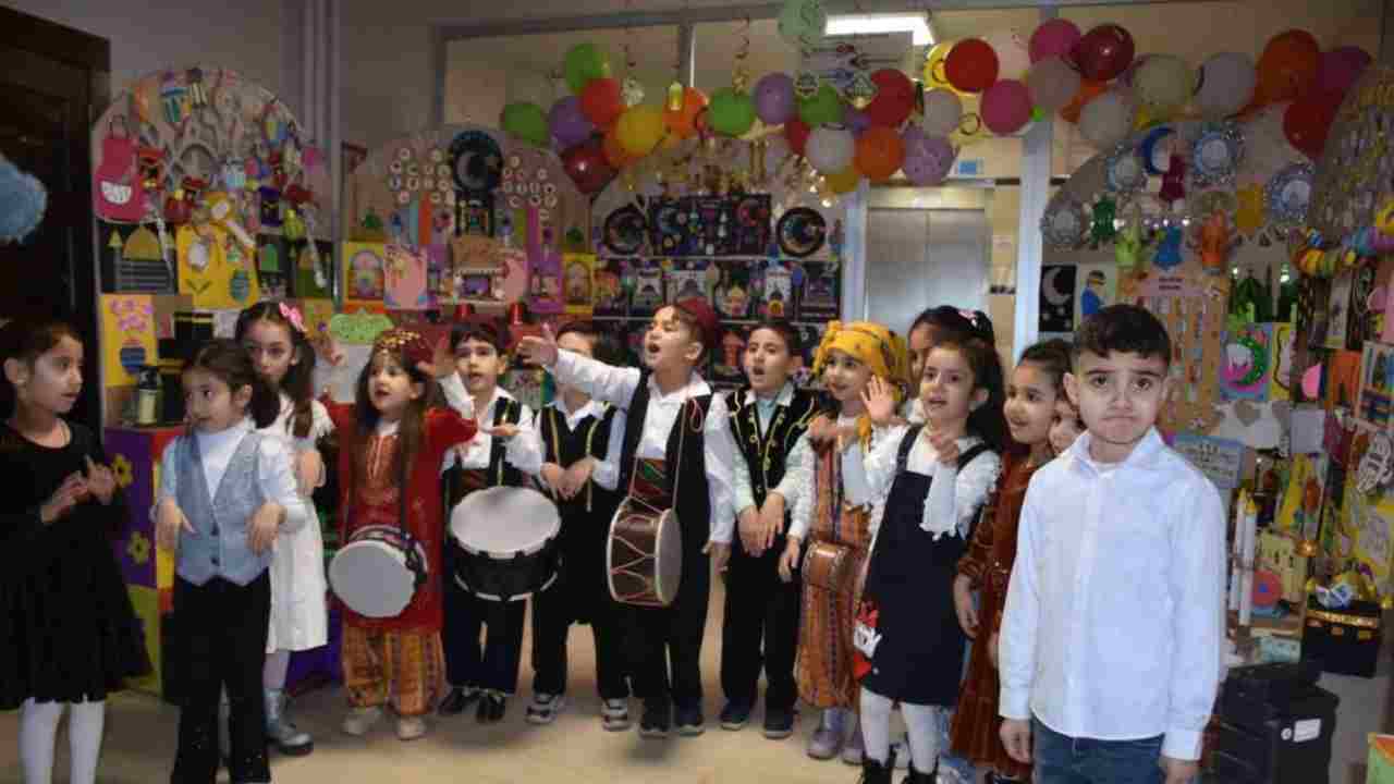 Gaziantep'te miniklerin "Hoş Geldin Ramazan" etkinliği göz doldurdu