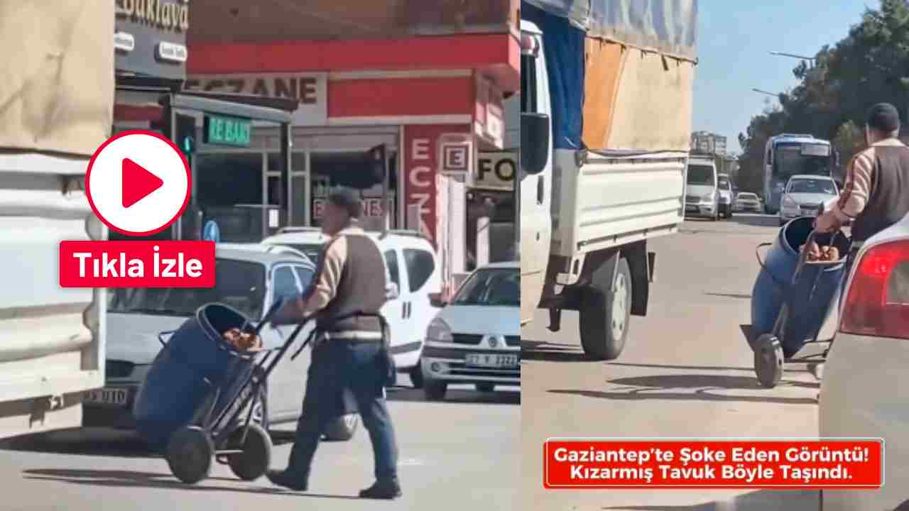 Gaziantep’te Gıda Skandalı! Pişmiş Tavukları Çöp Arabasıyla Taşıdılar