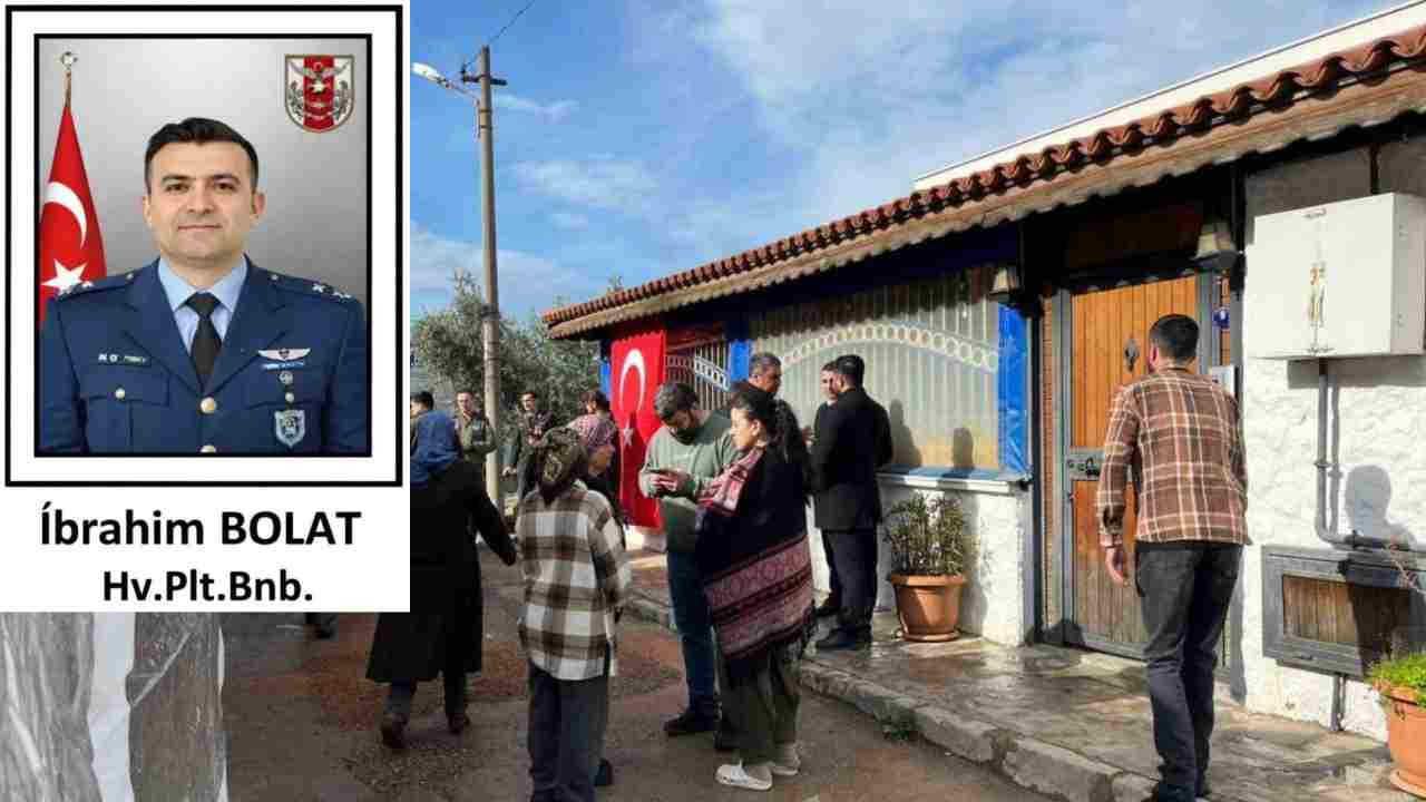 Şehit Pilot Binbaşı İbrahim Bolat'ın İzmir’deki Evinde Yas