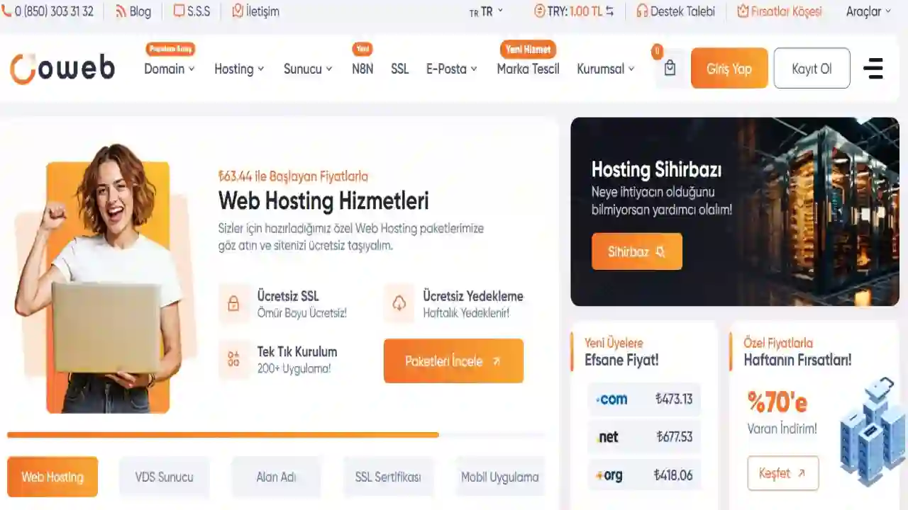 Oweb ile Dijital Dünyada Güçlü Bir Başlangıç: Web Hosting ve Sanal Sunucu Çözümleri