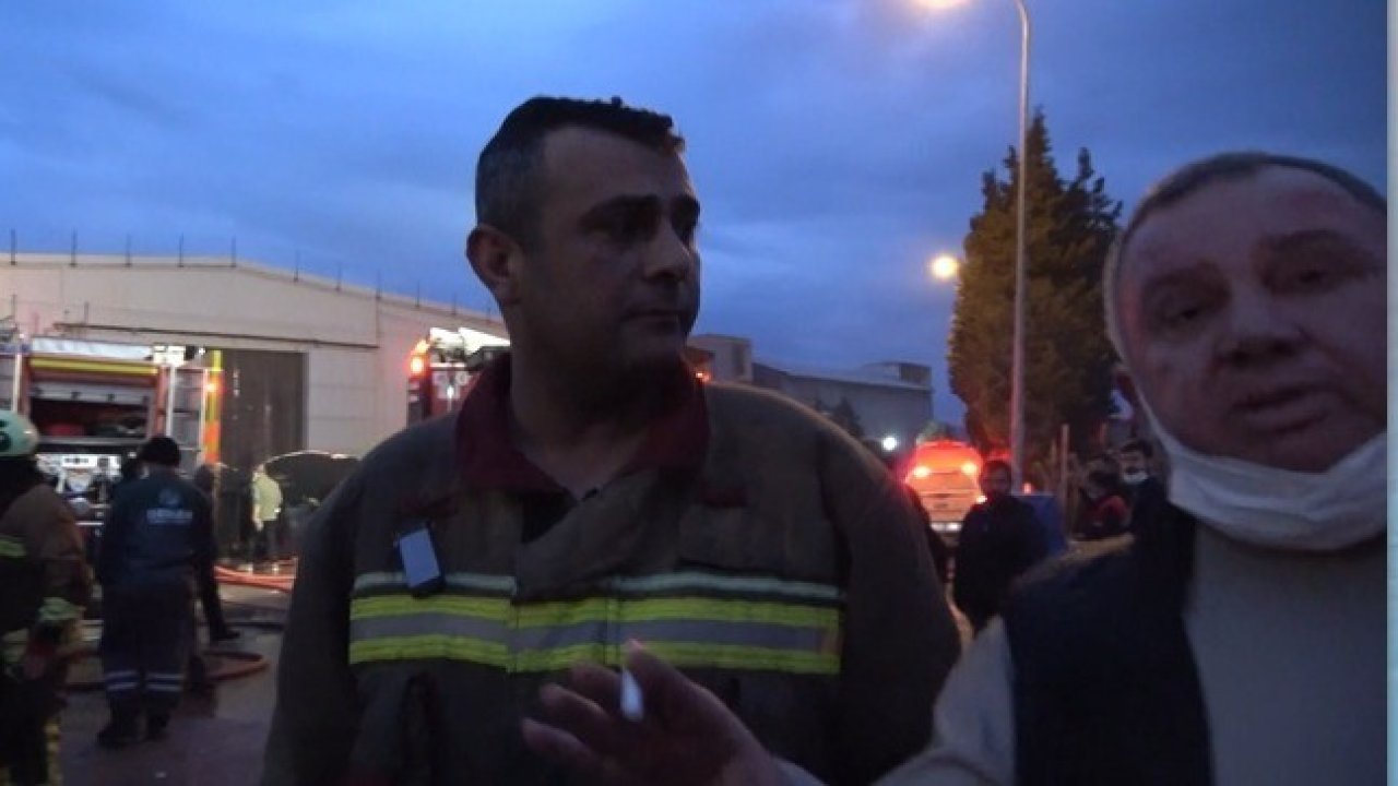 Yangına müdahale eden itfaiye eri darbedildi