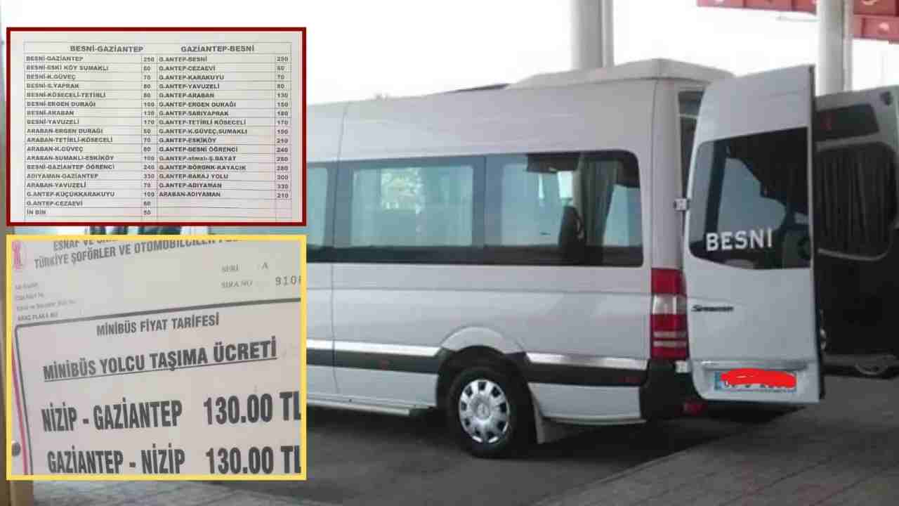 Gaziantep’te Minibüs ve Şehirlerarası Ücretler Artıyor: Zamlar Duracak mı?