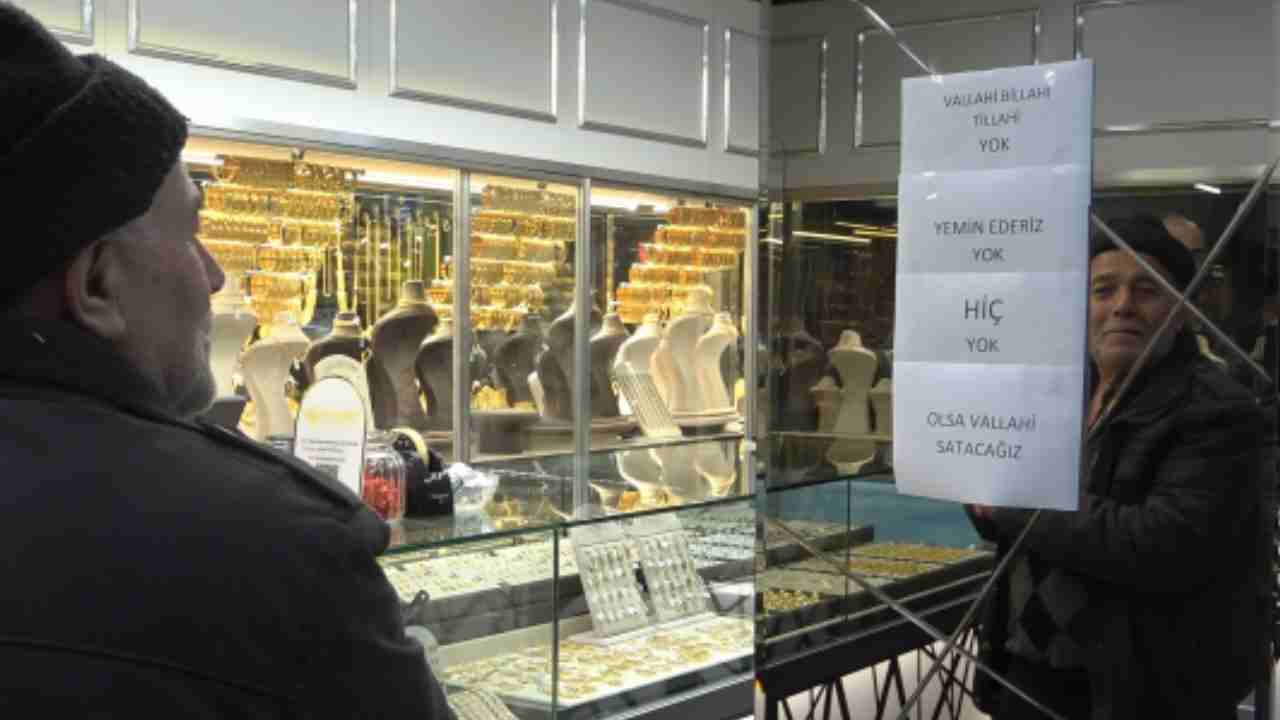 Gaziantep’te altın krizi! Kuyumcularda gram altın kalmadı