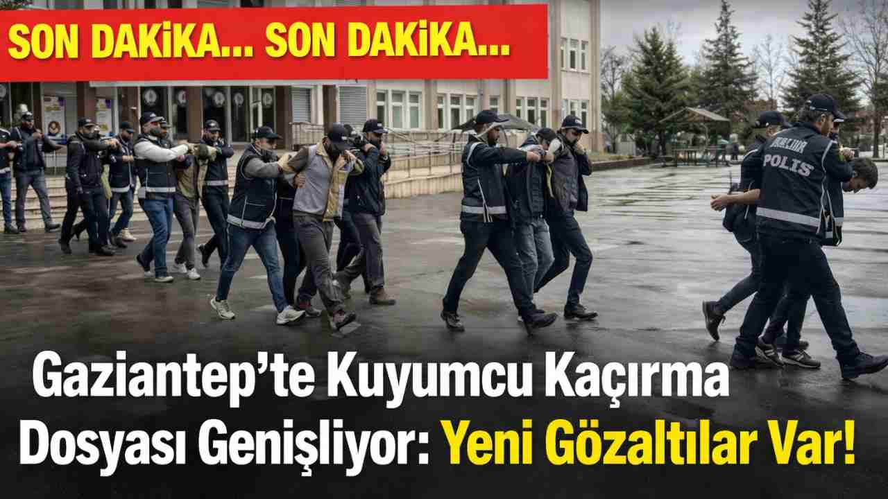 Gaziantep’te Kuyumcu Kaçırma Dosyası Genişliyor: Yeni Gözaltılar Var!