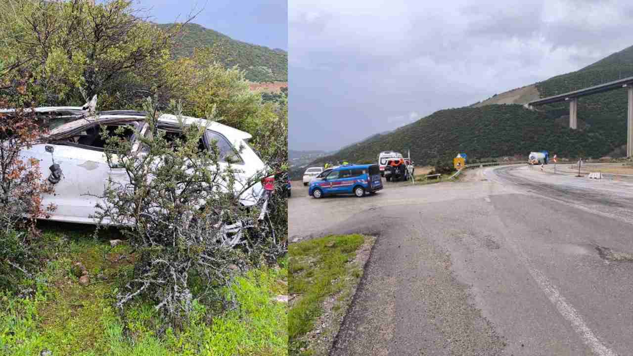 Gaziantep'te kontrolden çıkan otomobil uçuruma yuvarlandı: 1 ölü