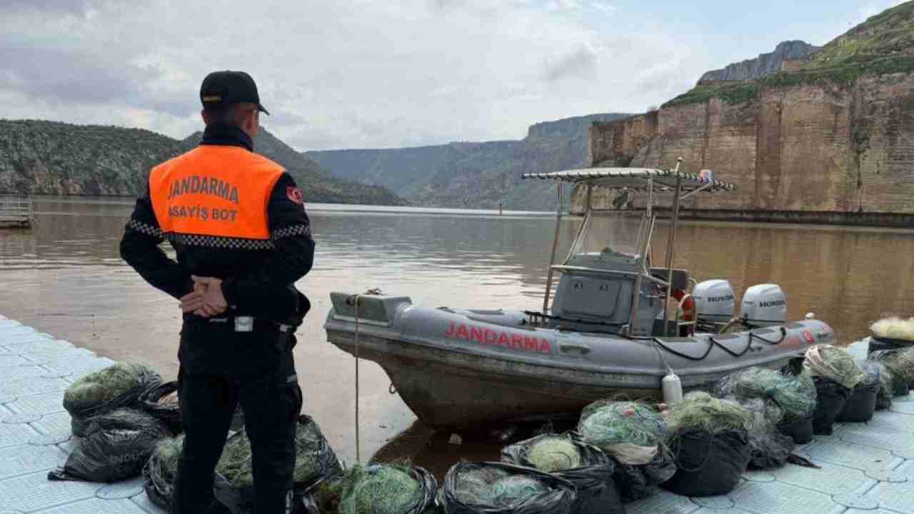 Gaziantep'te ağ ile avlanma yasağına uymayan 5 şahıs yakalandı