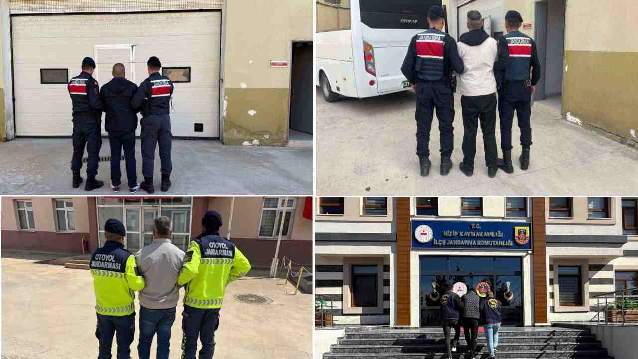 Gaziantep'te kesinleşmiş hapis cezasıyla aranan 4 şahıs yakalandı