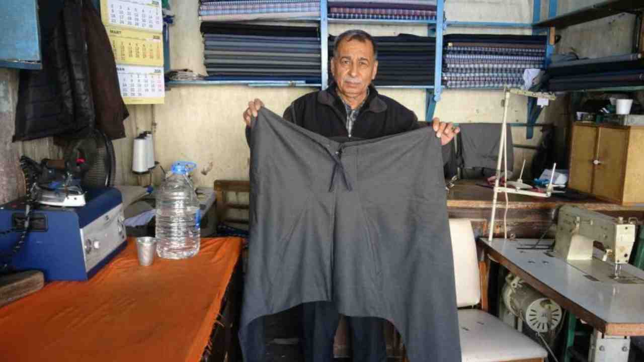 Gaziantep'te yarım asırdır geleneksel şalvar dikiyor