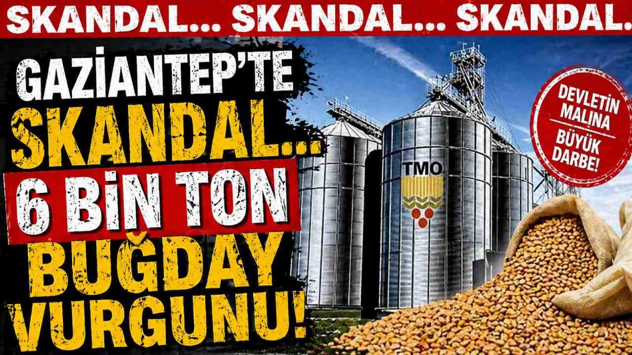 Gaziantep'te SKANDAL... İslahiye'de, Devletin 6 Bin Ton Buğdayını Çaldılar