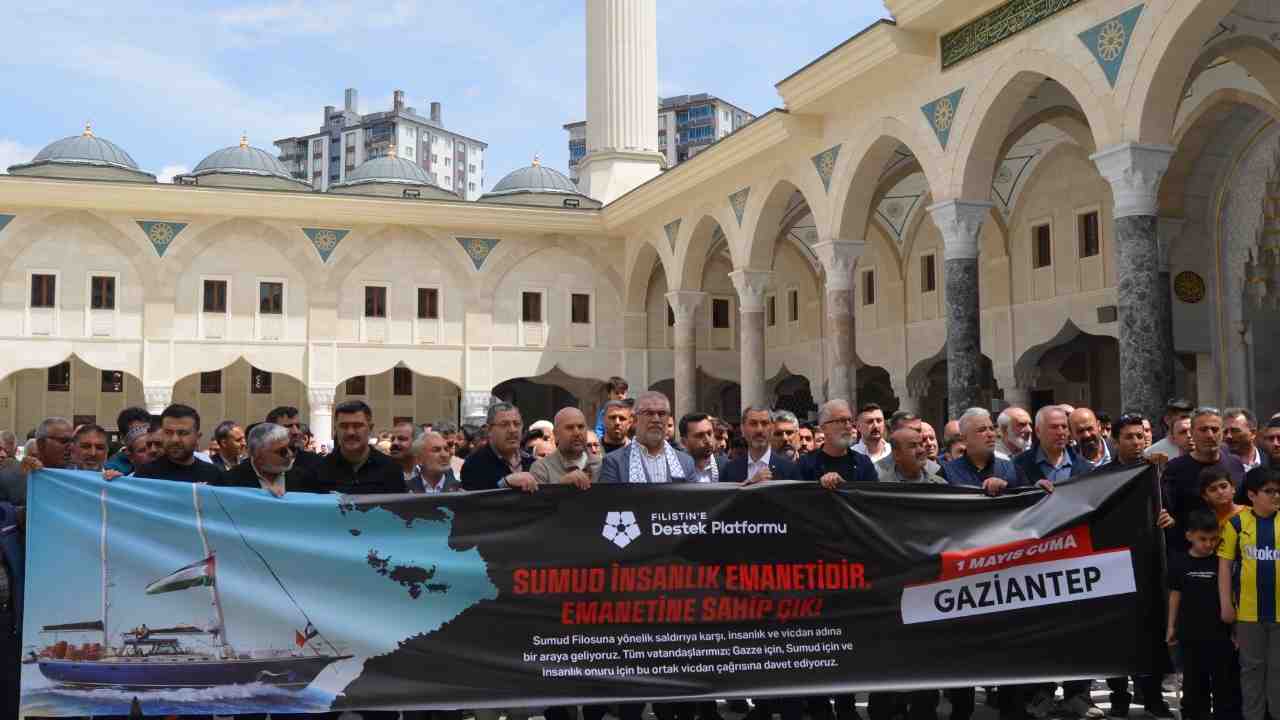 Gaziantep'ten Gazze'ye Vefa ve Tepki: Sumud Filosu Saldırısına Sert Kınama