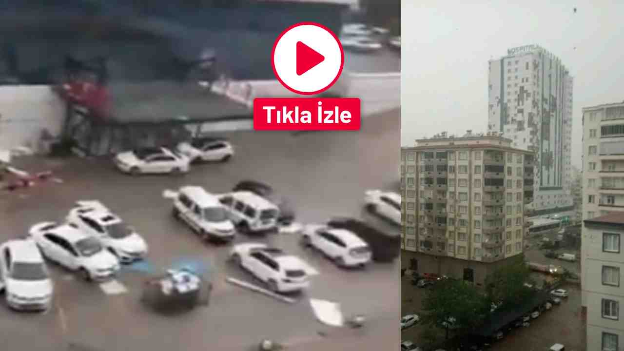 Gaziantep'te BOSSAN Hastanesi Fırtınaya Dayanamadı! Etrafa Dehşet Saçtı...