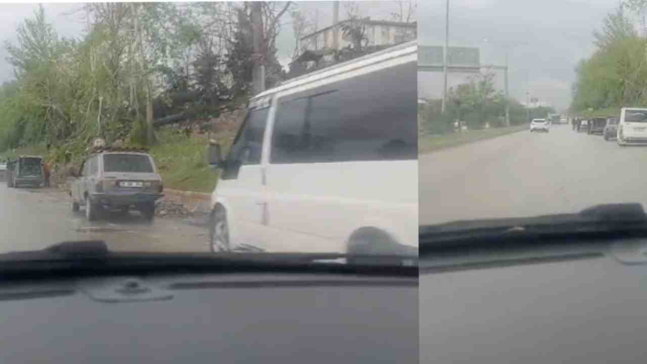 Gaziantep’te Fırtına Sonrası Şaşırtan Görüntüler! Baltayı Alan Parka Koştu