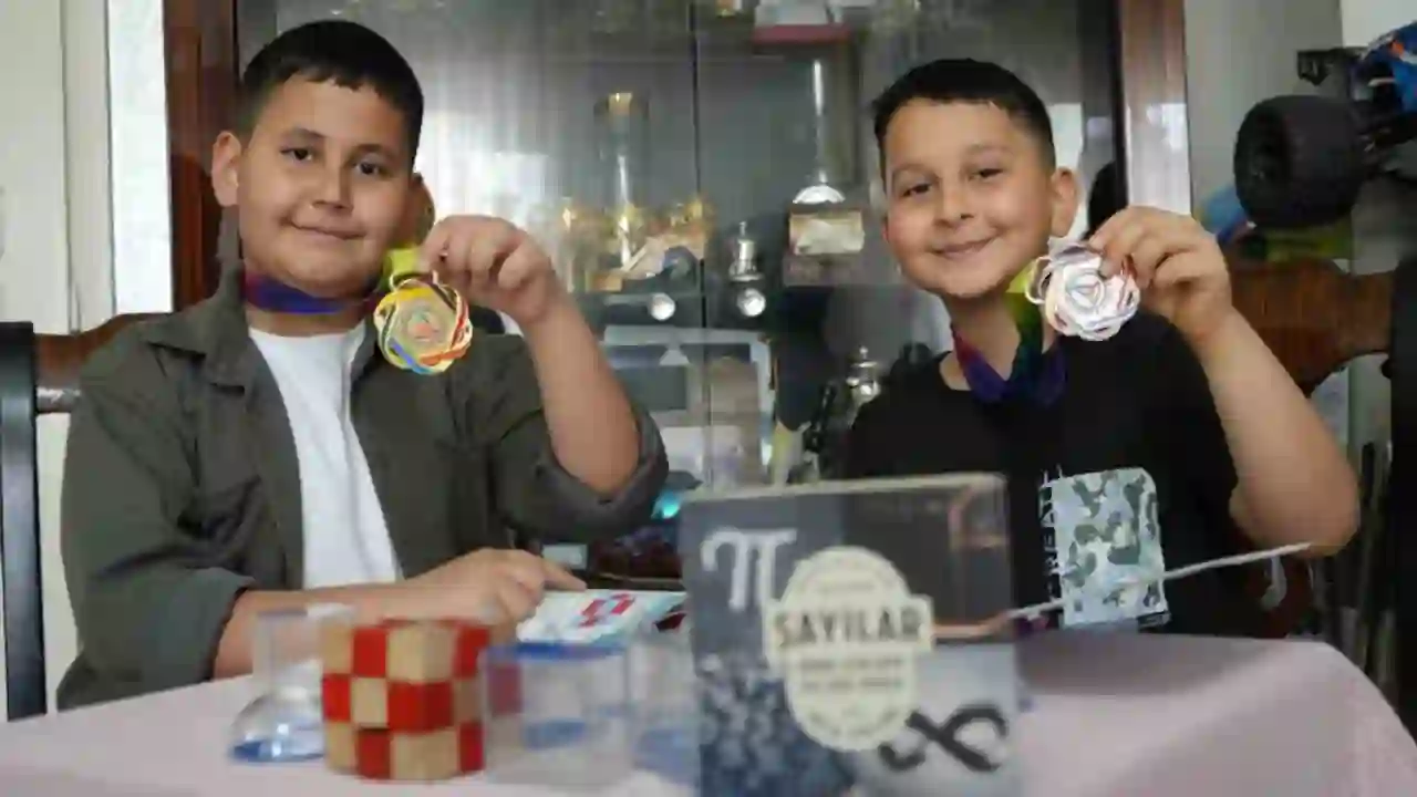 Gaziantepli kardeşler matematik olimpiyatlarına damga vurdu