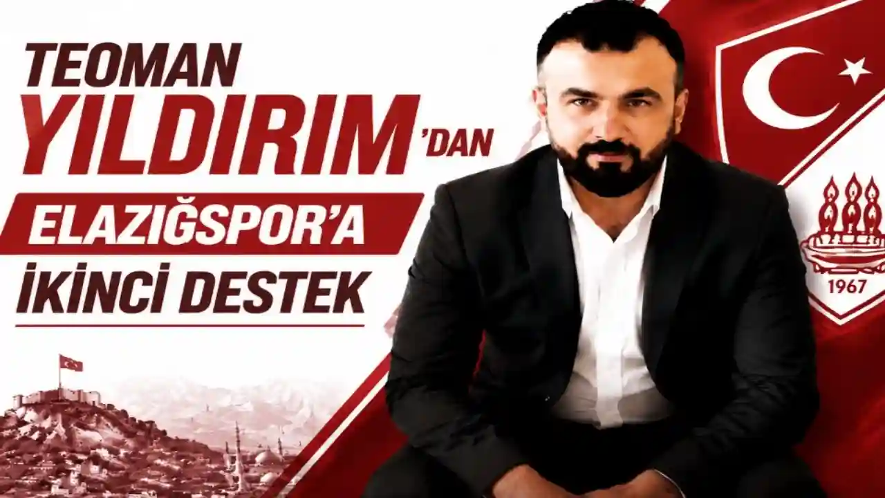 Teoman Yıldırım’dan Elazığspor’a Şampiyonluk Öncesi Kritik Destek