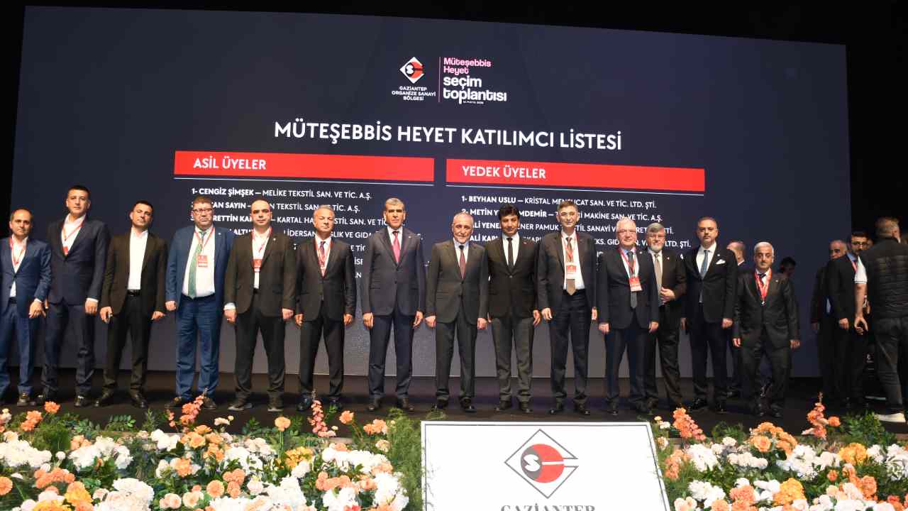 Cengiz Şimşek, oybirliği ile yeniden Gaziantep OSB Başkanı seçildi