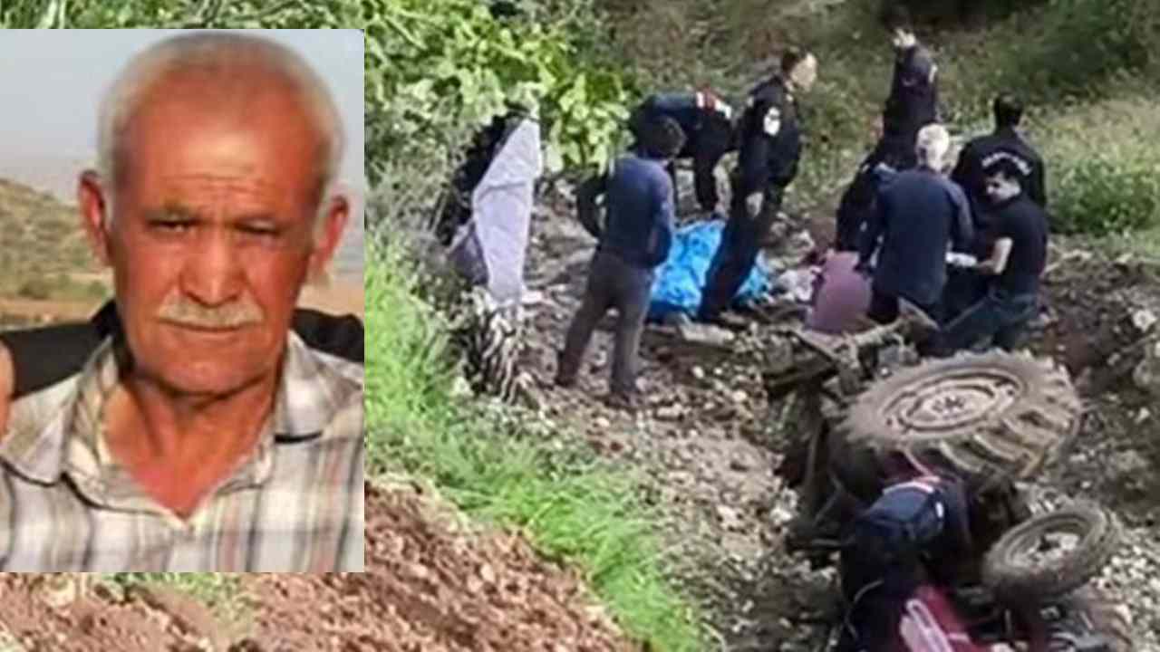 Gaziantep'te devrilen traktörün sürücüsü hayatını kaybetti